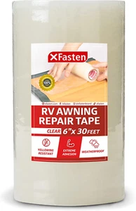 Xfasten Rv Awning Repair Tape, 6-Inch by 30-Foot, Waterproof Rip Stop Patch f... - Picture 1 of 12