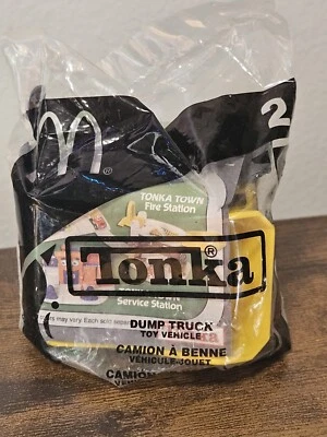 Tonka Trucks 2002 McDonald's Happy Meal Toy #2 DUMP TRUCK New In Bag Collectible - Image 1 of 2