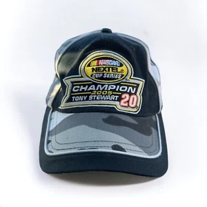 Nextel Champion Tony Stewart 2005 Hat Cap Strap Back Adjustable Black Winner Cir - Picture 1 of 7