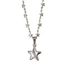 Star Pendant Necklace For Women Hip Hop Pentagrams Chain Necklace Girls Jewelry