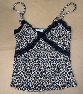 Charlotte Russe Juniors Tank Top CHEETAH LEOPARD LACE SIZE MEDIUM NEW - Picture 1 of 1