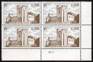 1982 Architecture £1 on CCP2, BR cyl. block of 4 1B1B, u/m mint, - Picture 1 of 1
