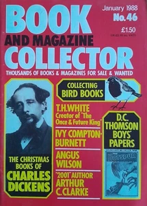 BOOK AND MAGAZINE COLLECTOR No. 46 Jan 1988 Arthur C.Clarke/Dickens Christmas VG - Picture 1 of 1