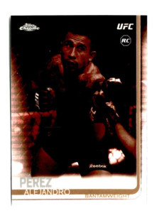 2019 Topps Chrome UFC Alejandro Perez Rookie RC Sepia Refractor #42