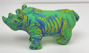 VTG 1992 Applause Green Rino Dinosaur Plush Determined Productions Pop culture  - Picture 1 of 11