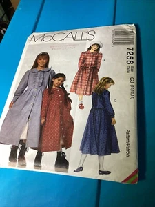 Vestido de pradera con estampado McCalls para niñas enagua volantes botón talla 10,12,14 - Imagen 1 de 10