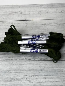 23 Skeins of Bucilla Six-Strand Floss Super Mercerized #2472 Dark Green NOS - Picture 1 of 5