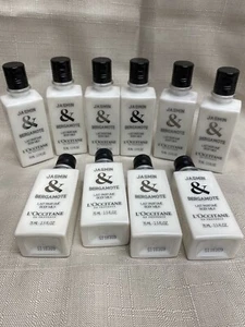 L’occitane Jasmine & Bergamot body milk lotion lot of 10 RARE 25oz w/ GIFT - Picture 1 of 4