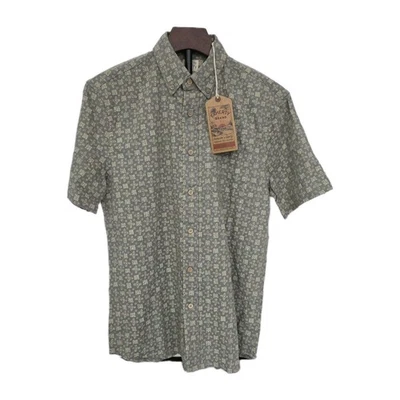 Faherty The Breeze NWT Sage Green Shirt S Short Sleeve Button Up Linen Tencel - Image 1 of 4