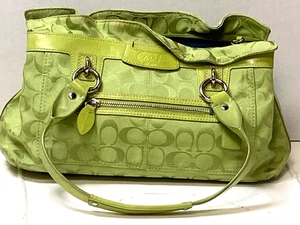 Coach Penelope Lime Green Shoulder Satchel Bag - Picture 1 of 7