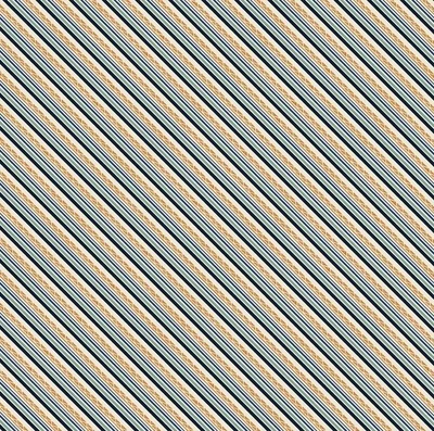 Orchard Stripe Patricia Yagen Fruit Stand Collection Connecting Threads 1 Yard x - Image 1 of 4