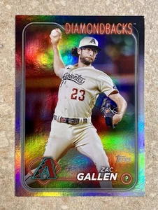 2024 Topps Series 1 Rainbow Foil #110 Zac Gallen Arizona Diamondbacks - Picture 1 of 2