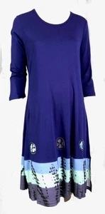 Nwt Parsley & Sage Soft Rayon Hippy Accent Sporty Navy Sheath Dress Size s - Picture 1 of 5