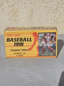 1991 Fleer Ultra Baseball Einzelhandel fabrikversiegelt komplettes Kartenset GELBE BOX CA - Bild 1 von 4