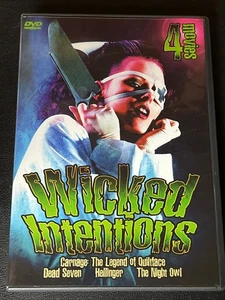 DVD Wicked Intentions 4 Movies Dead Seven Hellfinger Night Owl Carnage Quiltface - Picture 1 of 3