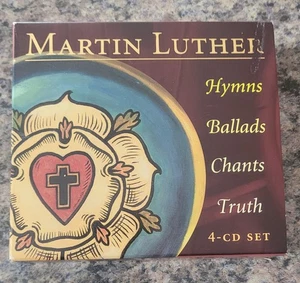 Martin Luther Hymns Ballads Chants Truth 4-CD Set W/Book NEVER TRUST STOCK PICS - Picture 1 of 5