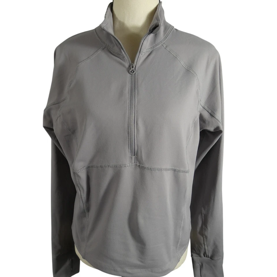 Layer8 Women's Large Athletic 1/2 Zip Pull Over Shirt Lightweight Running  - Image 1 of 4