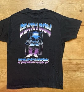 Death Row Records Shirt Adult Black West Coast Hip Hop Funk Gangsta Rap Mens - Picture 1 of 5