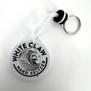 SET OF 5 WHITE CLAW KEYCHAIN FOB COLLECTIBLE WHITE CLAW FANS FOAM FLOATS NEW - Picture 1 of 7