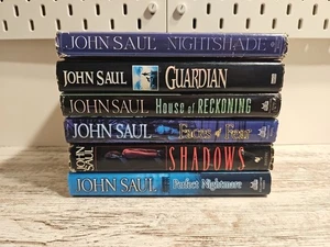 John Saul 6 Book Lot Perfect Nightmare Faces of Fear Shadows Guardian Horror - Picture 1 of 21
