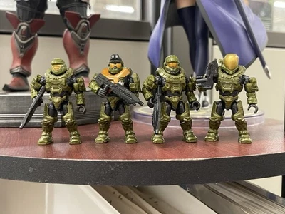 Spartan Green Team Squad Lot Mk V Grenadier Hazop EVA Halo Reach Mega Construx - Image 1 of 4