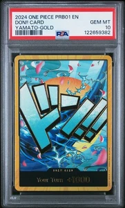 One Piece Yamato Gold Don!! Tarjeta PRB-01 Premium The Best PSA 10 - Imagen 1 de 2