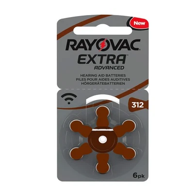 Rayovac Extra Advanced Hearing Aid Batteries; Size 312; 30-Pack; PR41 - Image 1 of 3