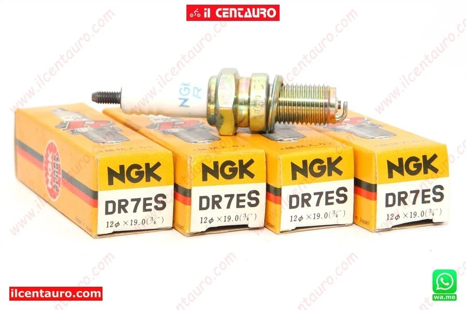 KIT 4 CANDELE NGK DR7ES HONDA CB 500 FOUR 500 1971 1972 1973 1974 1975 - Image 1 of 1