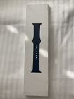 ☆SCELLÉ☆ Apple Watch 44 mm 42 mm authentique VÉRITABLE bracelet bleu minuit broche en acier