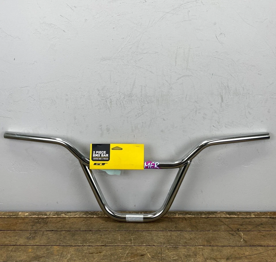 Manillar GT Pro Performer BMX cromado para BMX de la vieja escuela barra de estilo libre 2 piezas A6 Foto 1 de 4