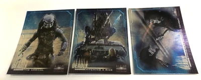 2007 ALIEN VS PREDATOR REQUIEM TRADING CARD DEADLY 3-CHASE CARD FULL SET(3) - Image 1 of 3