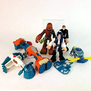 Star Wars Playskool Jedi Force Action Figuren Chewbacca Han Solo - Bild 1 von 12