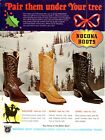 1969 vintage western  footwear AD NOCONA BOOTS for Christmas , Nocona TX 052222