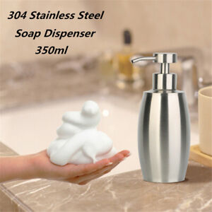 Stainless Steel Hand Soap Lotion Press Pump Dispenser for Kitchen Bathroom Wash