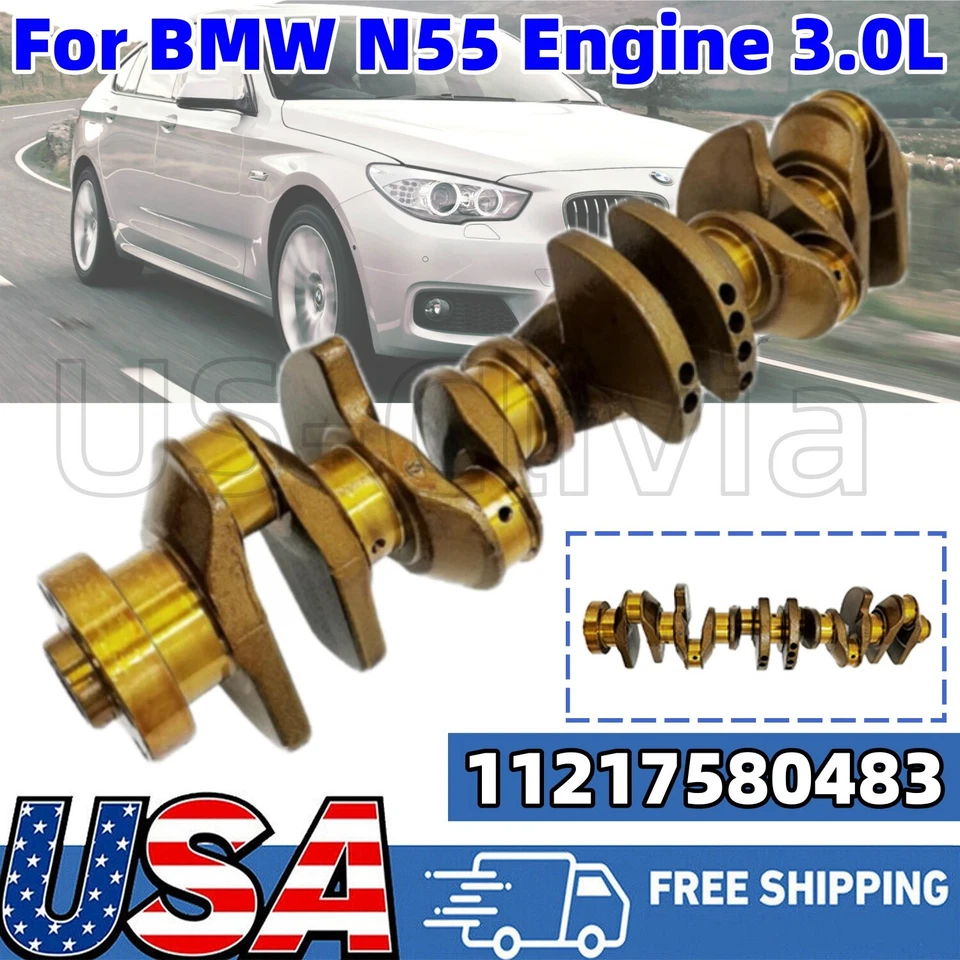 New Upgraded Turbo Crankshaft 11217580483 for BMW 335i 435i 535i 135i N55 3.0L - Image 1 of 4