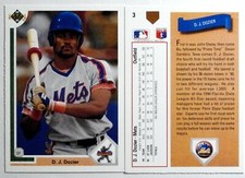 D.J. DOZIER - 1991 Upper Deck - New York Mets Star Rookie