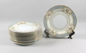 Lotto di 11 piatti da pranzo in porcellana Noritake BLUEDAWN 622 - Foto 1 di 3