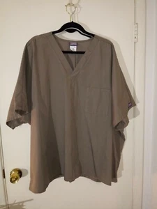 Womens Cherokee Scrub Top Taupe 4XL - Picture 1 of 4