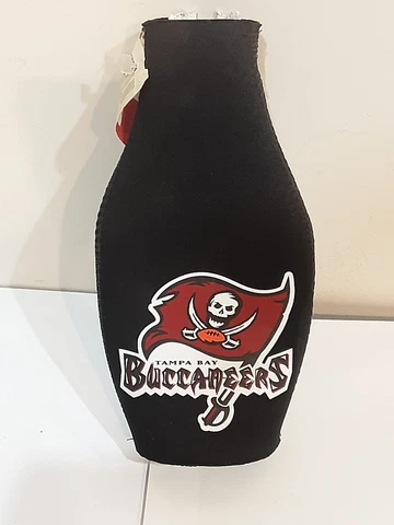 NFL TAMPA BAY BUCCANEERS BOTTLE HOLDER COOZIE KOOZIE COOLER WITH ZIPPER Cover