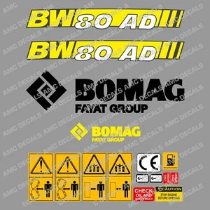 BOMAG BW80AD-5 Roller Aufkleber Set - Picture 1 of 1