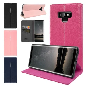 Smart Leather Slim Flip Wallet Case Cover with Stand for Samsung Galaxy Note 9 - Picture 1 of 33