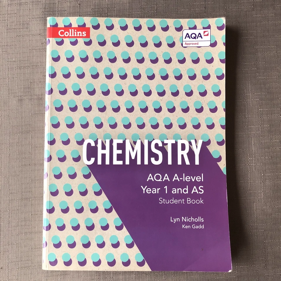 AQA CHEMISTRY A-Level Year 1 & AS Student Book Exam Revision Collins 2015 - Image 1 of 4