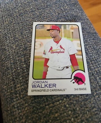 2022 Topps Heritage Minors Baseball Jordan Walker #46 St. Louis Cardinals - Image 1 of 2