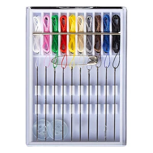 2 Boxes (20 Pcs) Pre Threaded Needle Kit Assorted Color (Rich Color) - Picture 1 of 12