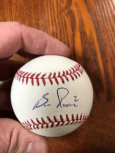 PHILADELPHIA PHILLIES WASHINGTON NATIONALS BEN REVERE AUTOGRAPHED OMLB W/COA  - Picture 1 of 1