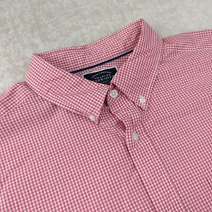 Charles Tyrwhitt Hemd Herren 2XL Classic Fit rot Gingham kariert bügelfrei Knopfleiste - Bild 1 von 11