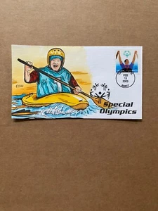 US FDC Collins Hand-Painted #3771 Special Olympics 2003 - Picture 1 of 3