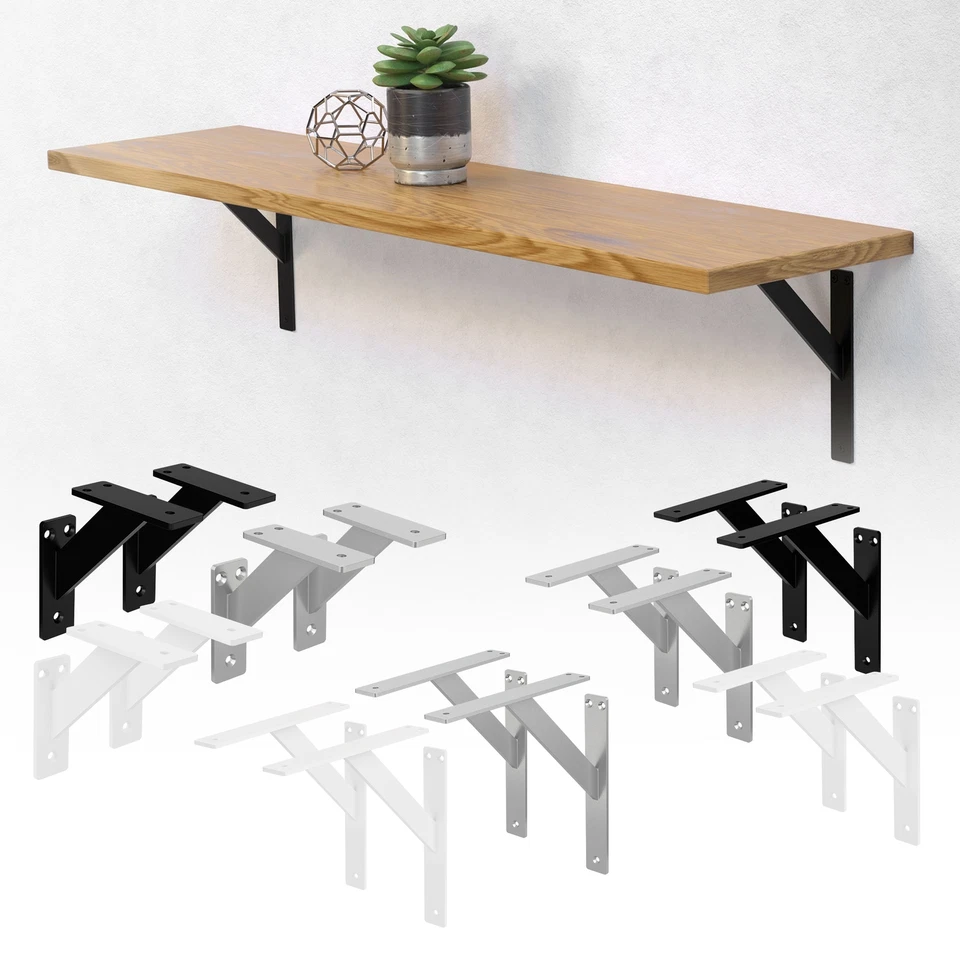 2/4/6/8 Soporte de estante de aluminio para balda/repisa de pared color a elegir - Imagen 1 de 1