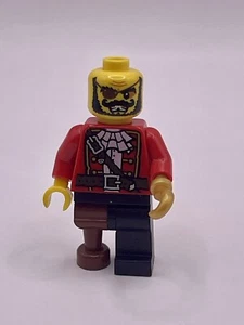 LEGO Pirate Captain | Red Shirt | Hook Hand | Peg Leg | VERY RARE - Picture 1 of 2
