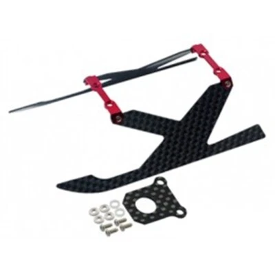 Microheli Aluminum/Carbon Fiber Landing Gear "Y" Style (RED) - BLADE 130X - Image 1 of 4